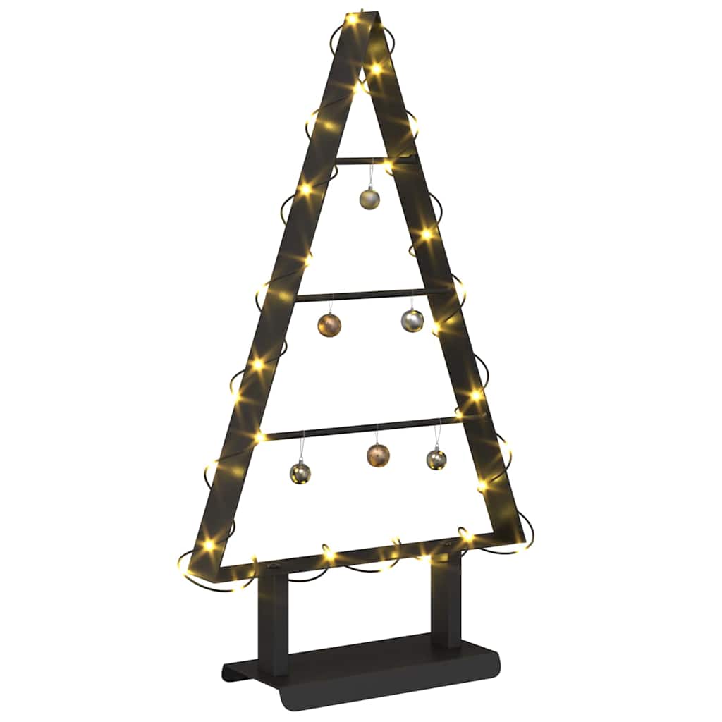 Metal juletræ Sort 60 cm Stål