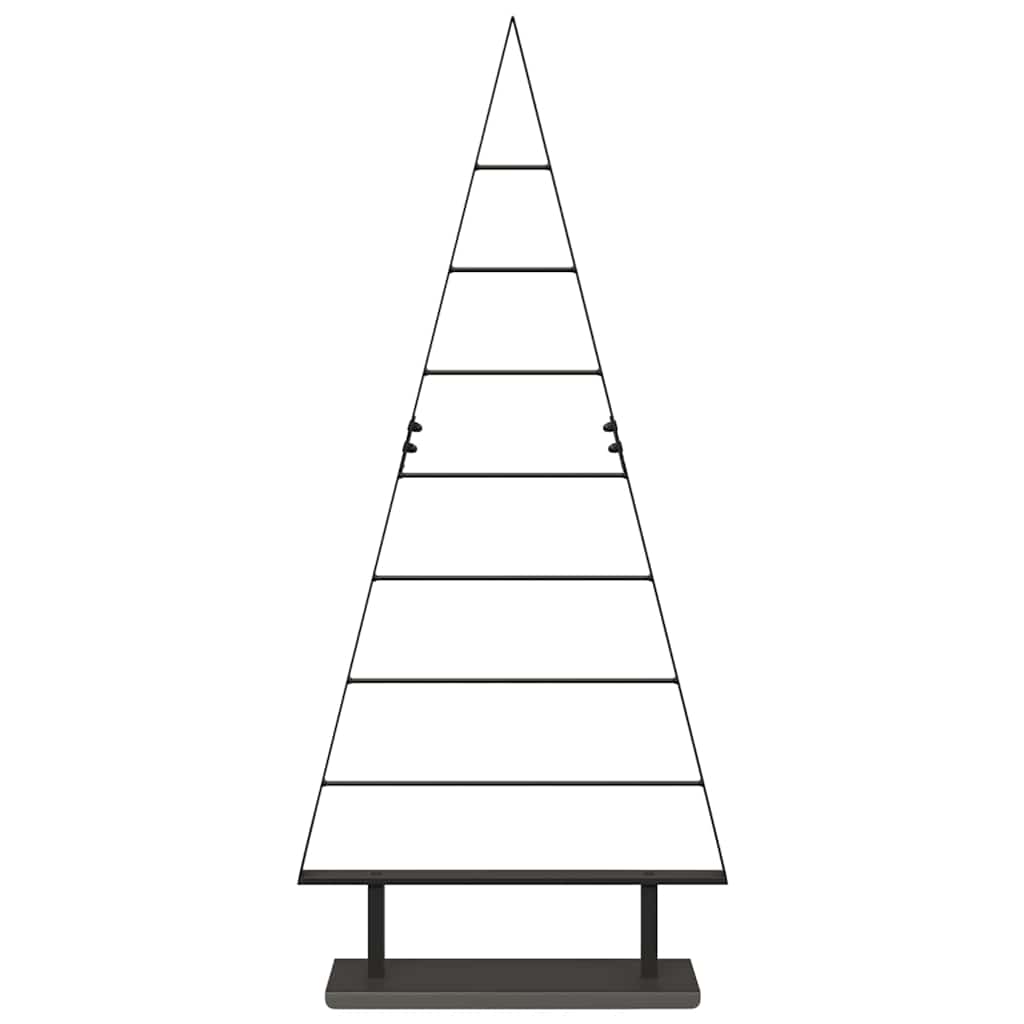 Metal juletræ Sort 125,5 cm Stål