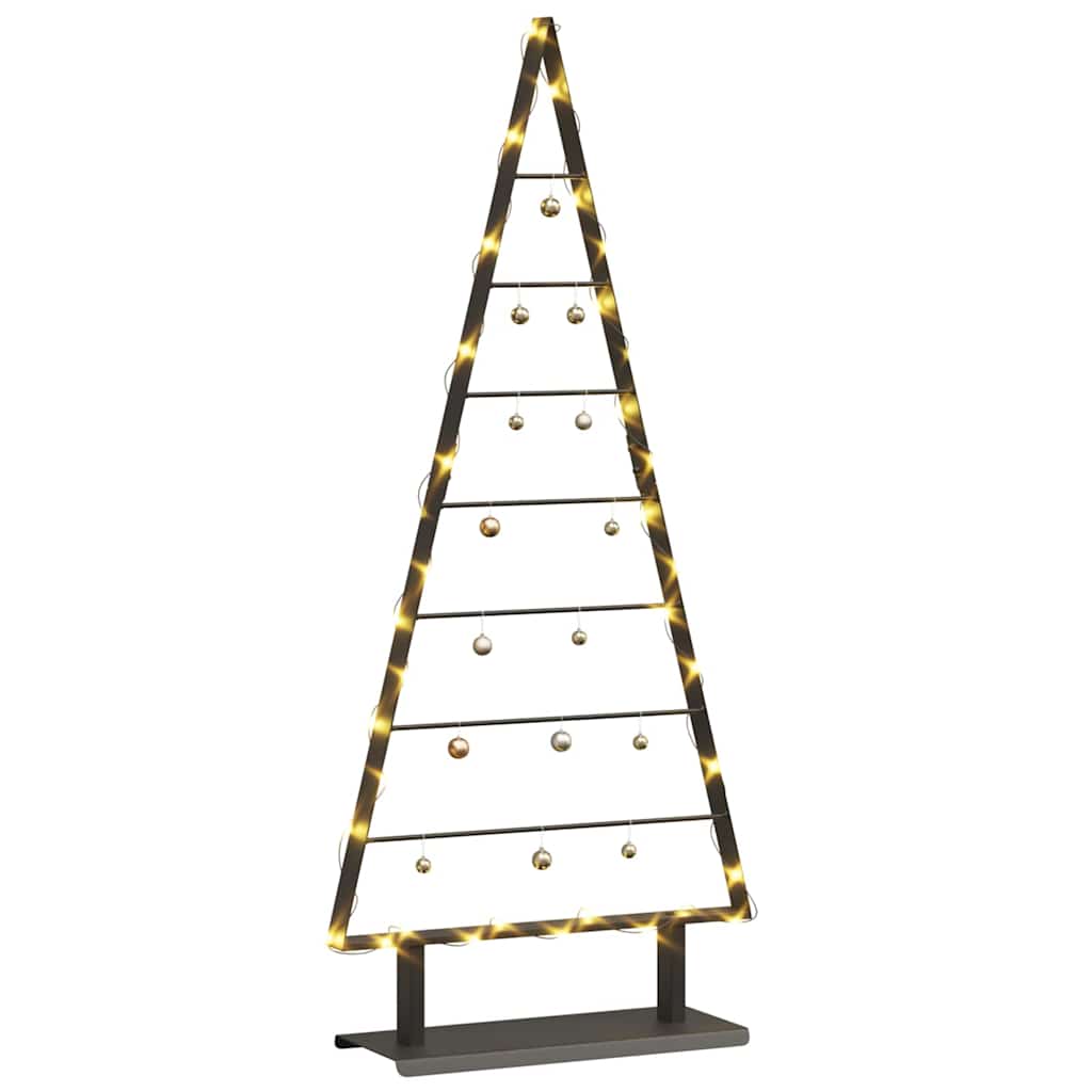 Metal juletræ Sort 125,5 cm Stål