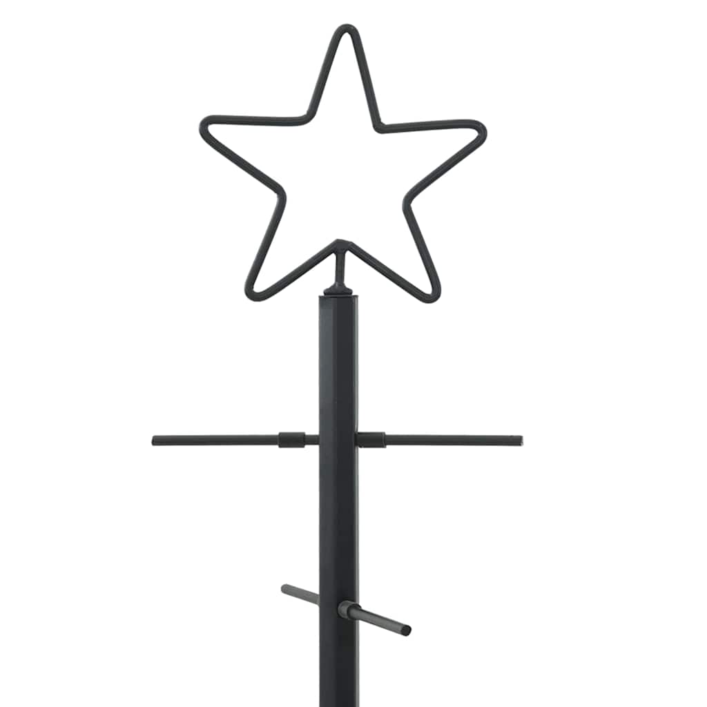 Metal juletræ Sort 89 cm Pulverlakeret Stål