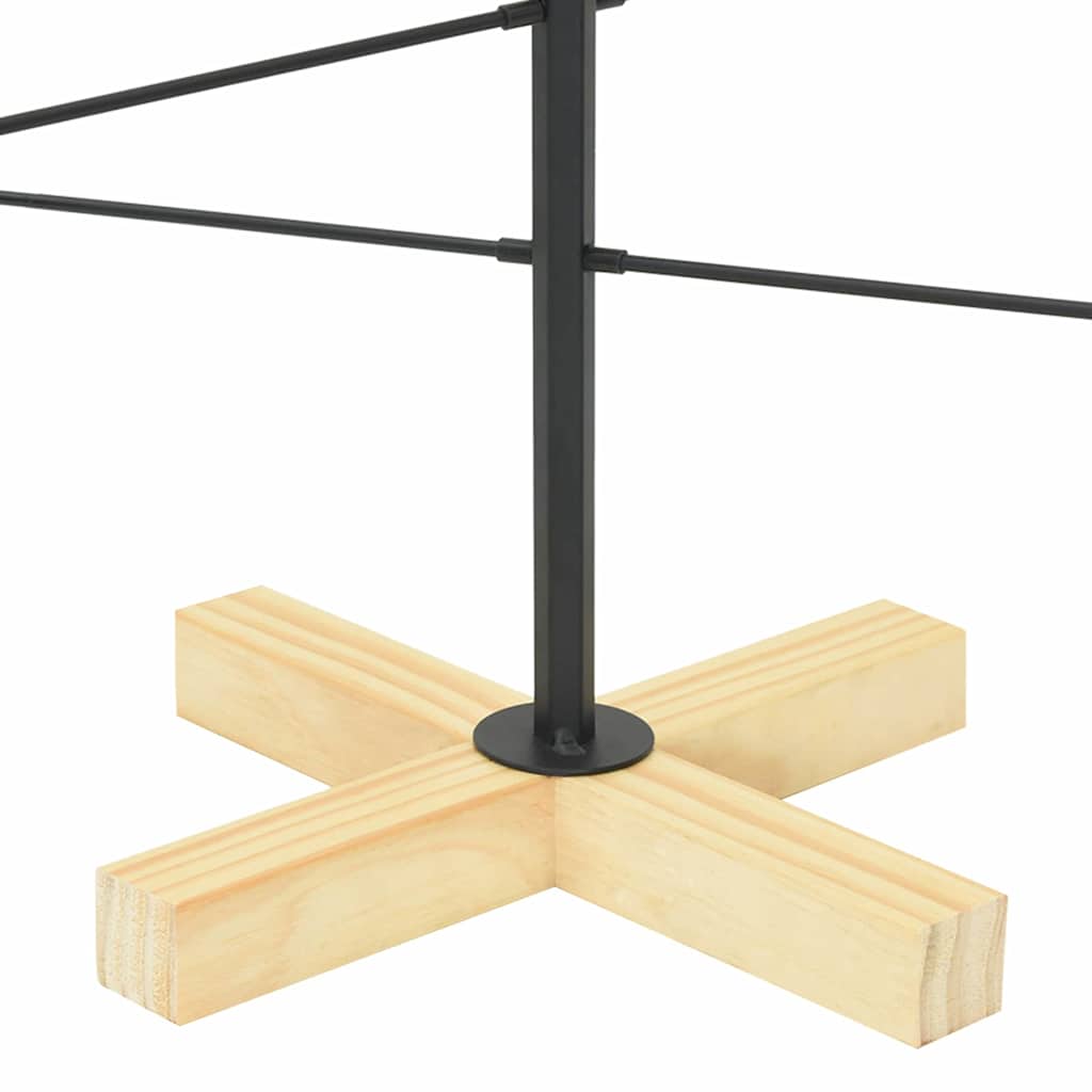 Metal juletræ Sort 89 cm Pulverlakeret Stål