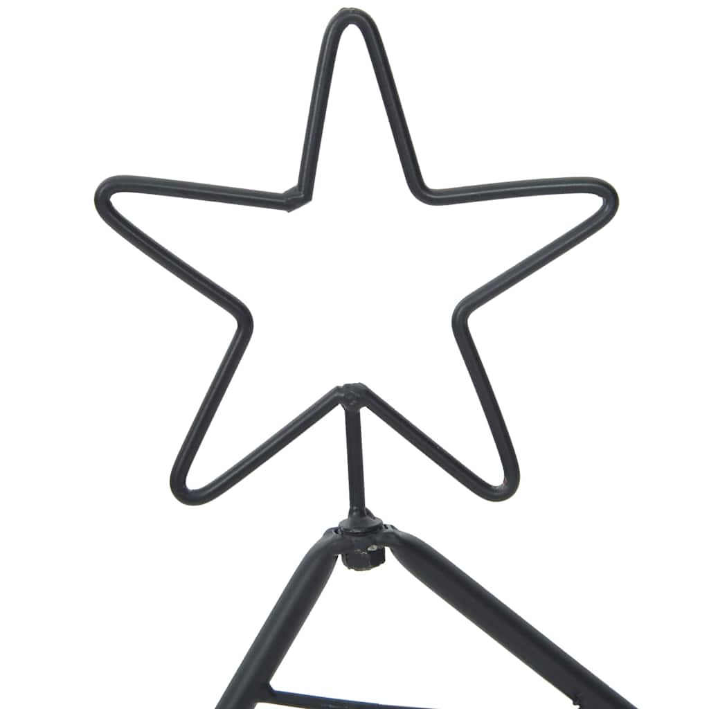 Metal juletræ Sort 60 cm Stål