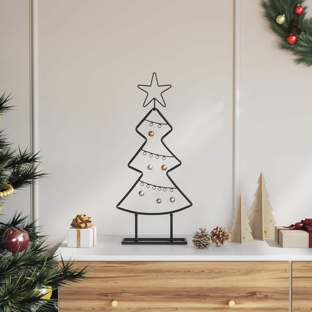 Metal juletræ Sort 60 cm Stål