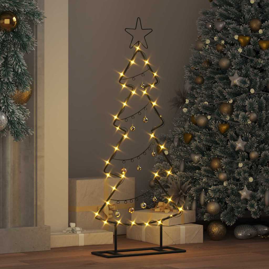 Metal juletræ Sort 90,5 cm Stål
