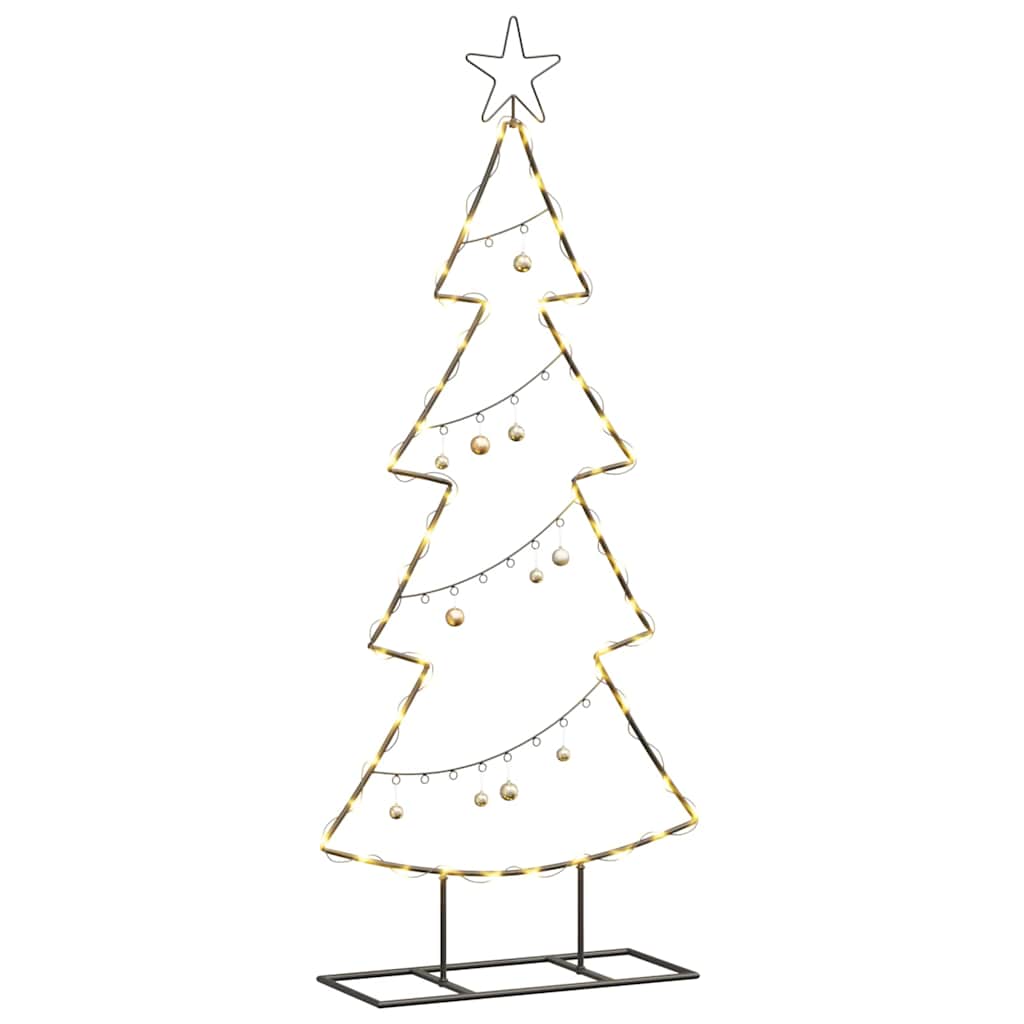 Metal juletræ Sort 125 cm Stål