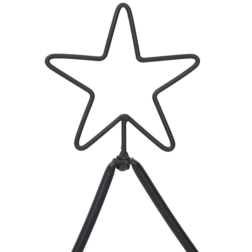 Metal juletræ Sort 150 cm Stål