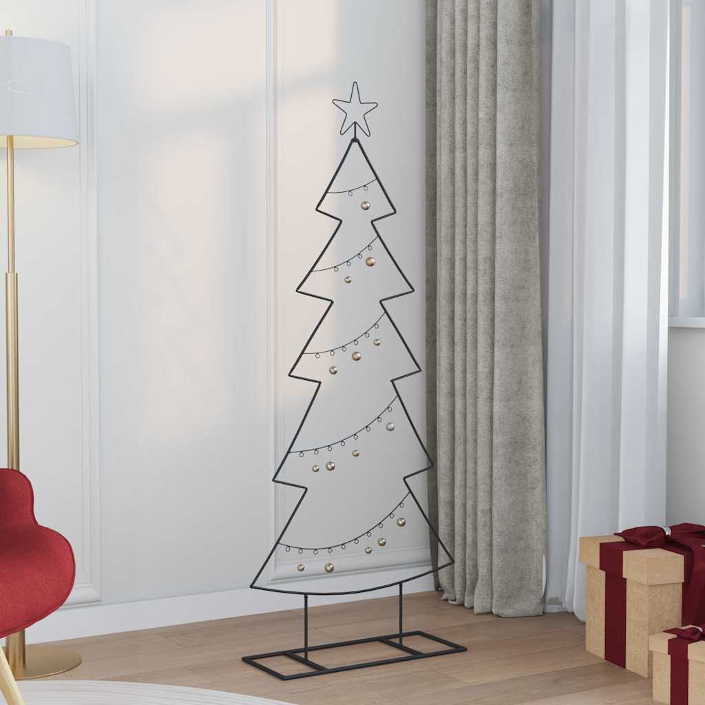 Metal juletræ Sort 150 cm Stål