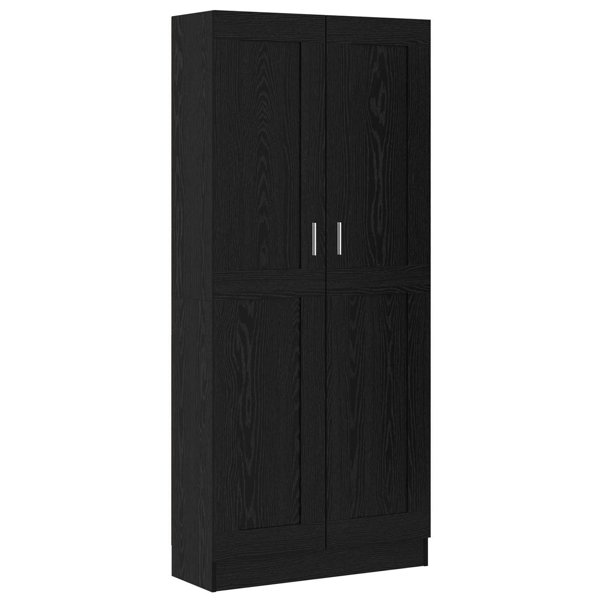 Bogskab 3 niveauer 82,5 x 30,5 x 185 cm Konstrueret træ Sort eg