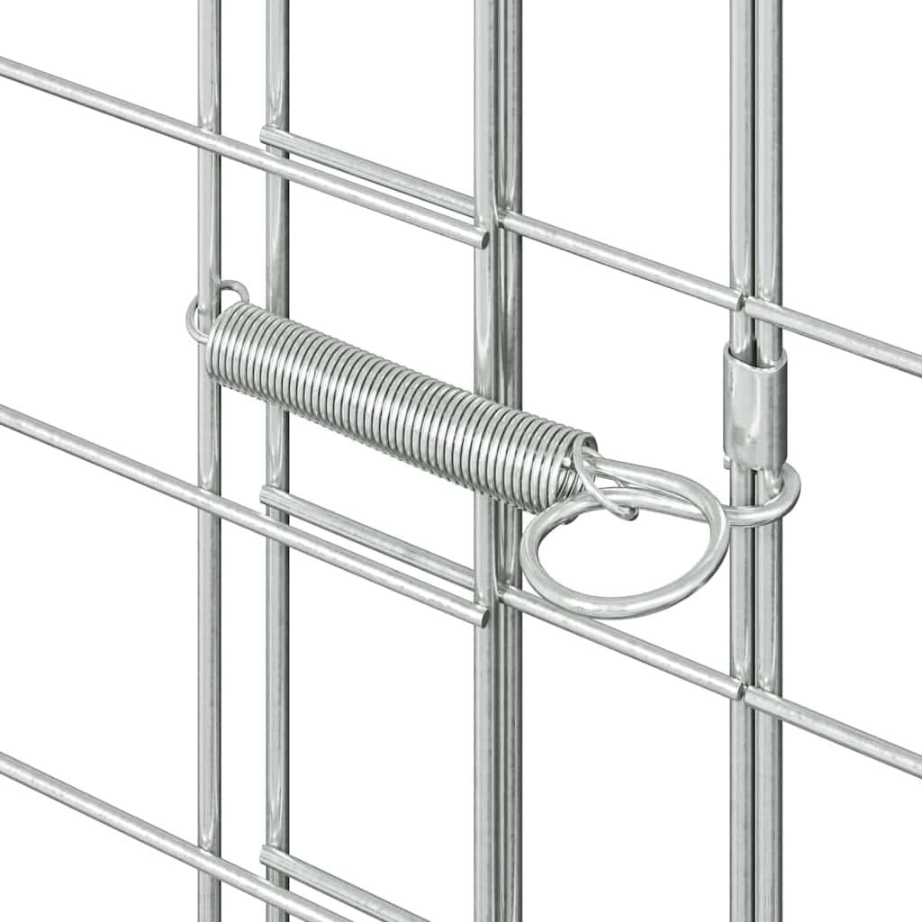 Hønsebur 2 stk. Sølv 600 x 100 x 210 cm Galvaniseret stål