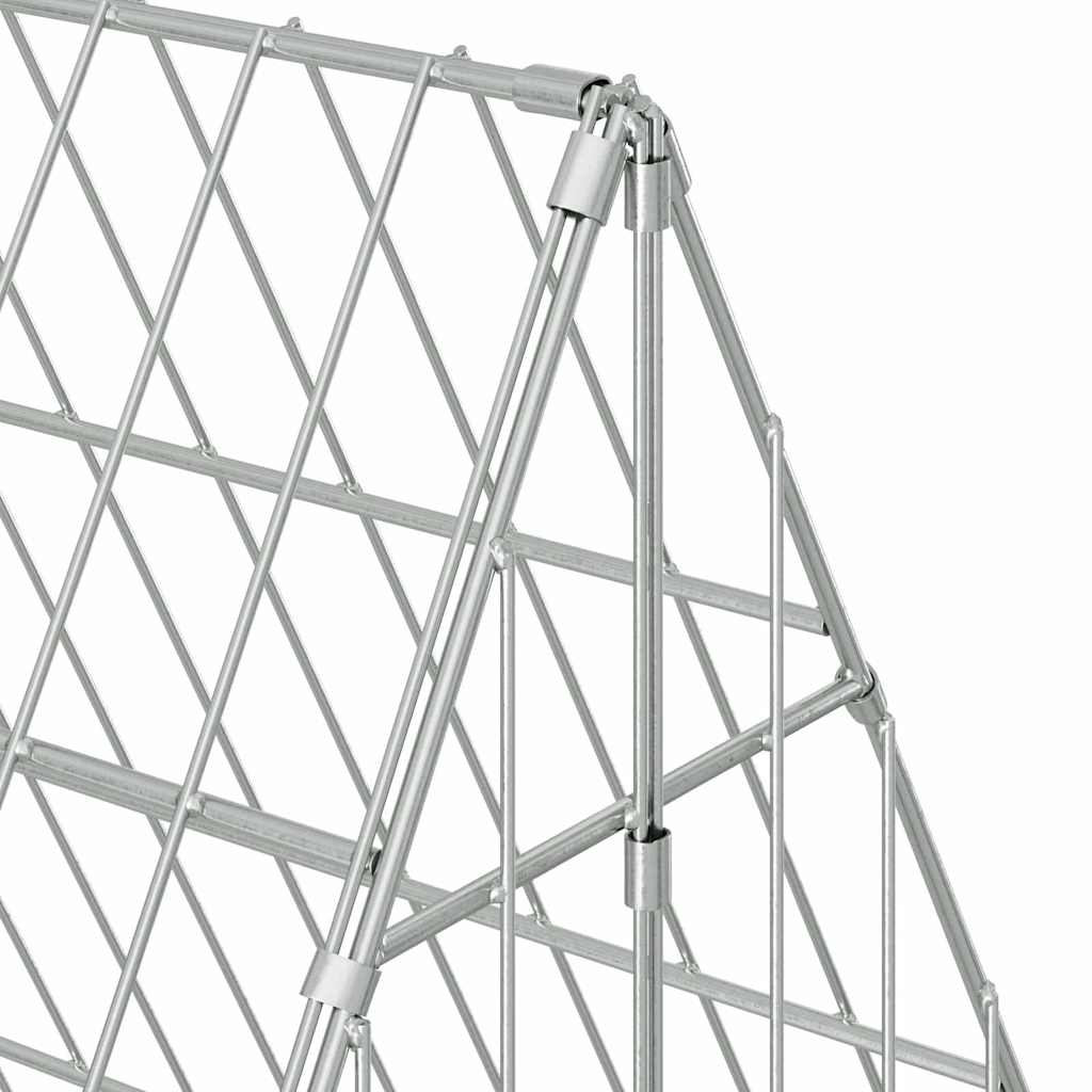 Hønsebur Sølv 110 x 100 x 85 cm Galvaniseret stål
