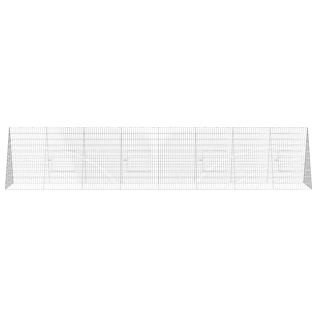 Hønsebur Sølv 430 x 100 x 85 cm Galvaniseret stål