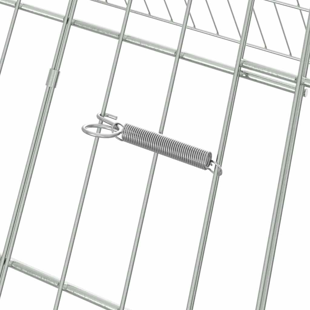 Hønsebur Sølv 650 x 100 x 85 cm Galvaniseret stål