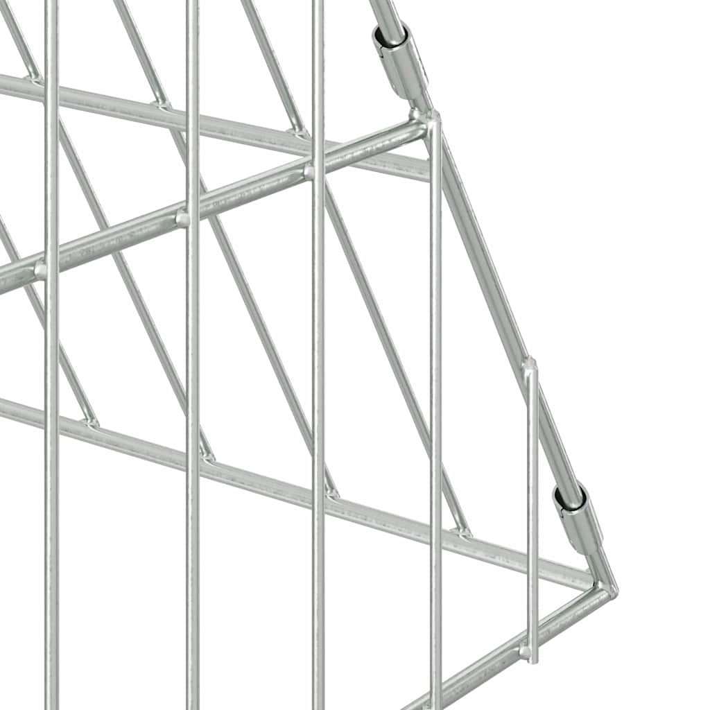 Hønsebur Sølv 650 x 100 x 85 cm Galvaniseret stål