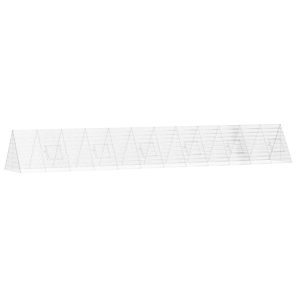 Hønsebur Sølv 650 x 100 x 85 cm Galvaniseret stål