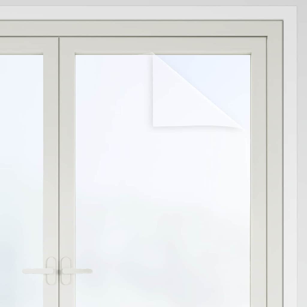 Statisk Vinduesfilm Frostet hvid 45 x 1000 cm PVC