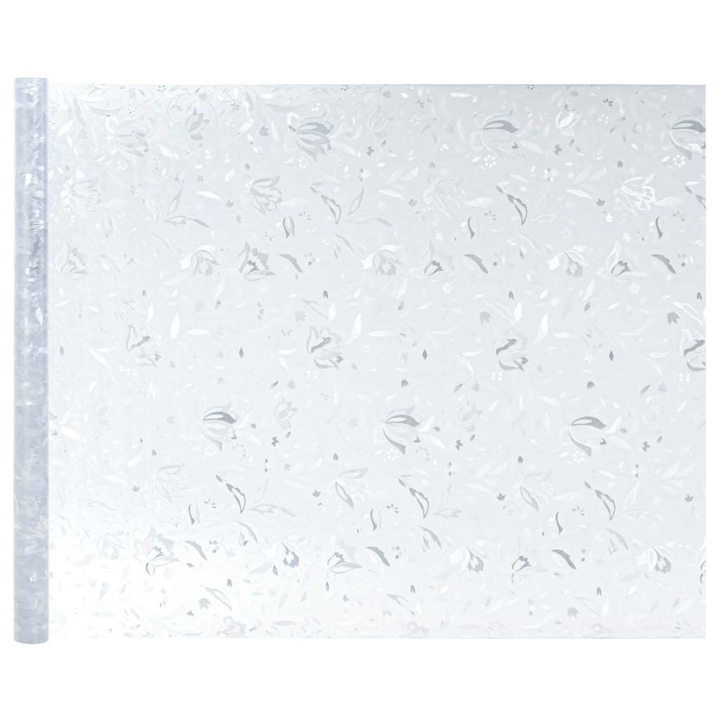 Statisk Vinduesfilm Blomster mønster 90 x 500 cm PVC