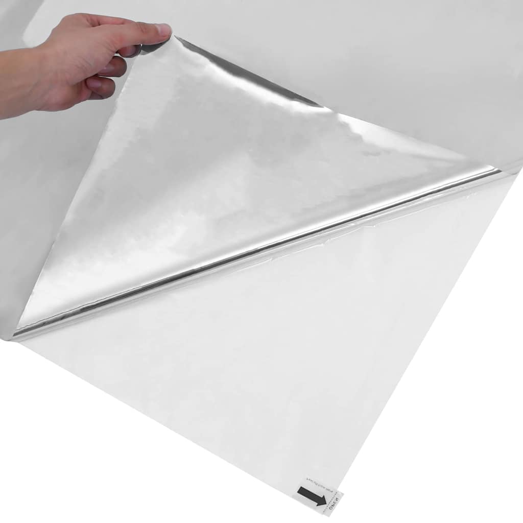 Statisk Reflekterende Solfilm til Vinduer Sølv 45 x 1000 cm PVC