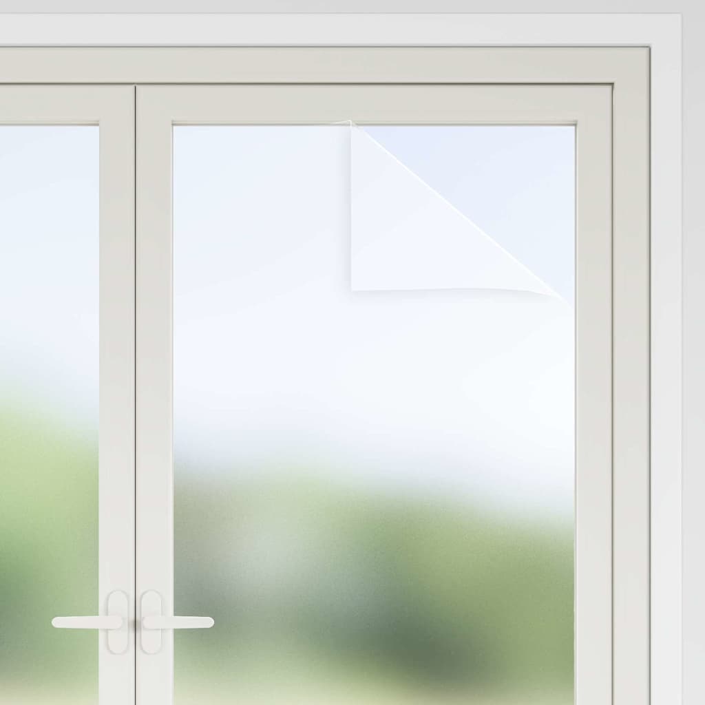 Selvklæbende Vinduesfolie Frostet hvid 90 x 1000 cm PVC