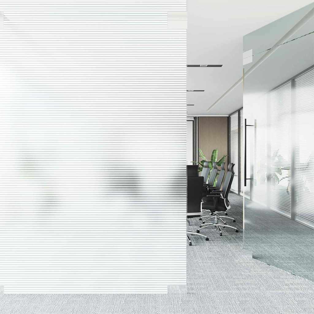 Selvklæbende Vinduesfolie Frostede striber 45 x 2000 cm PVC