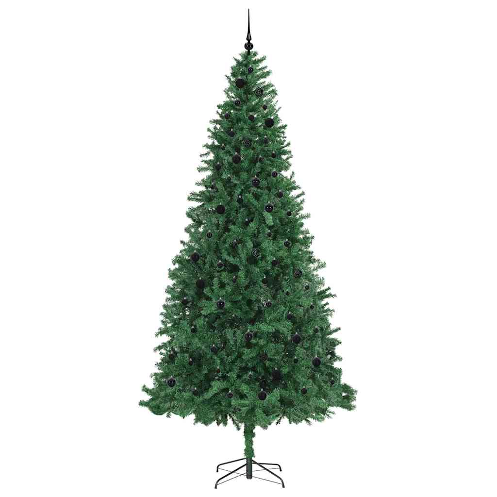 Kunstigt juletræ med stativ Grøn 300 cm PVC og metal og plast