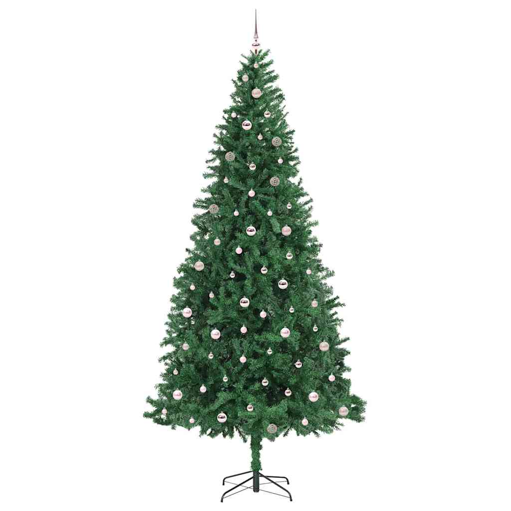 Kunstigt juletræ med stativ Grøn 300 cm PVC og metal og plast