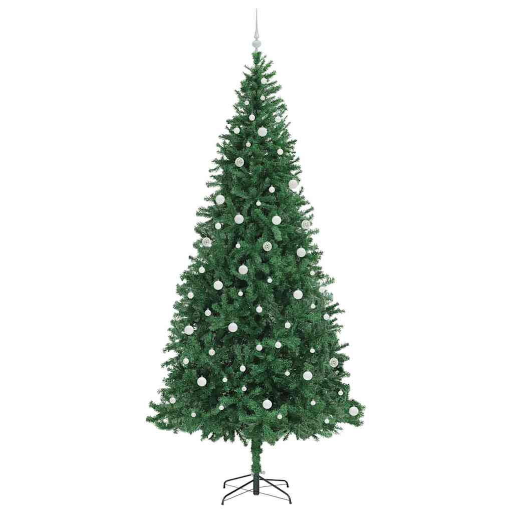 Kunstigt juletræ med stativ Grøn 300 cm PVC og metal og plast