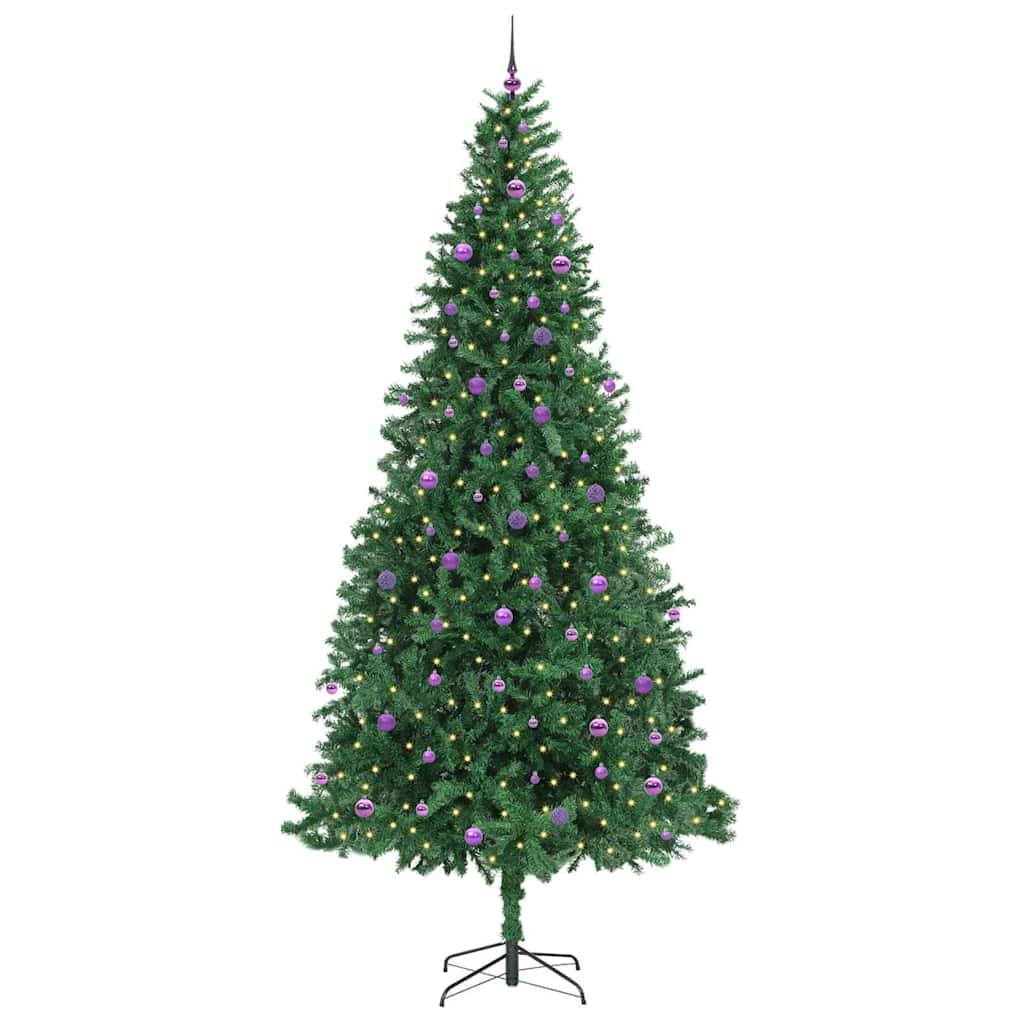 Kunstigt juletræ med stativ Grøn 300 cm PVC og metal og plast