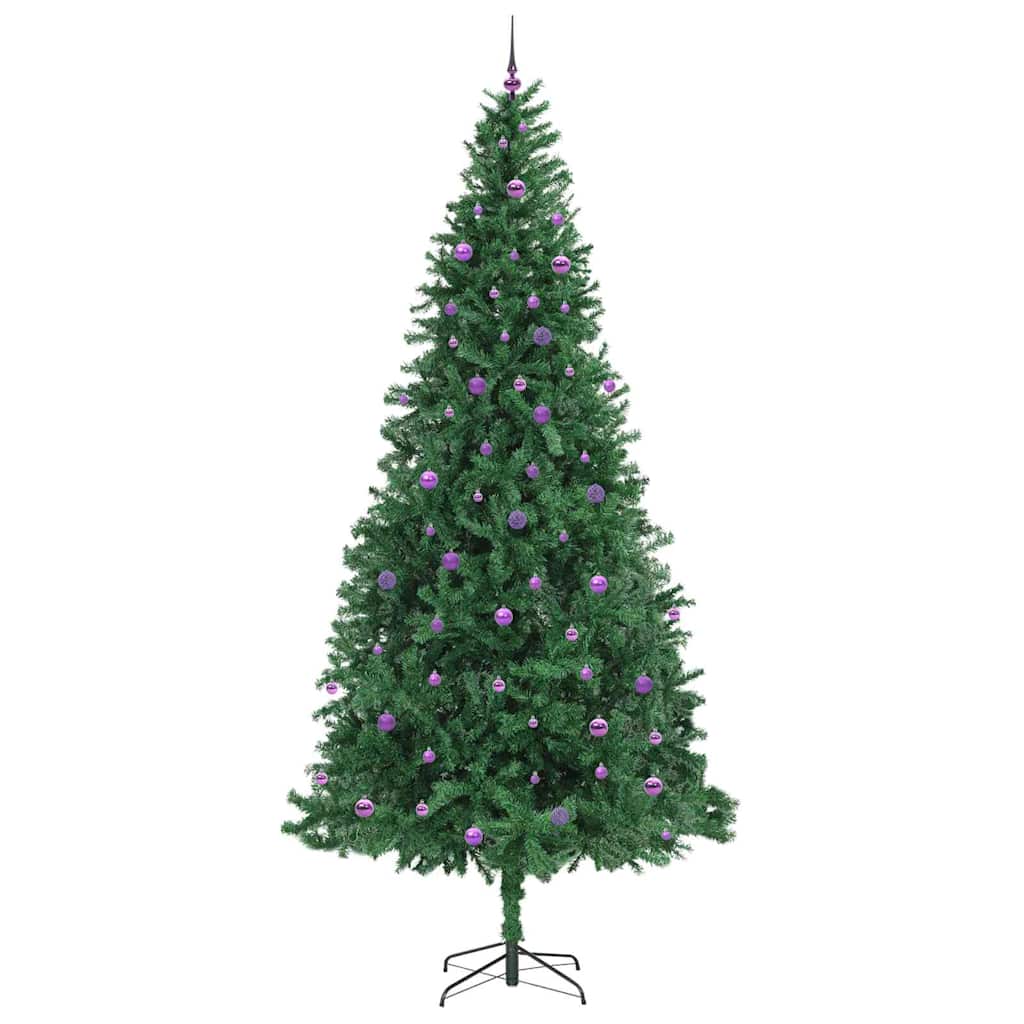 Kunstigt juletræ med stativ Grøn 300 cm PVC og metal og plast