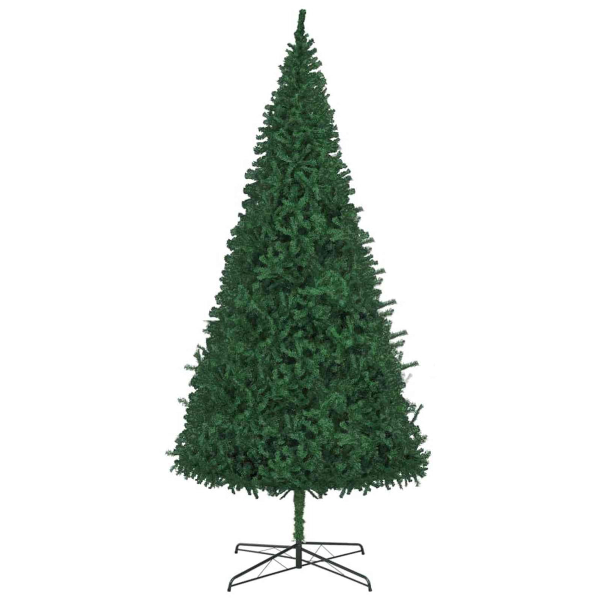 Juletræ Med dekorative strenglamper Grøn 400 cm PVC