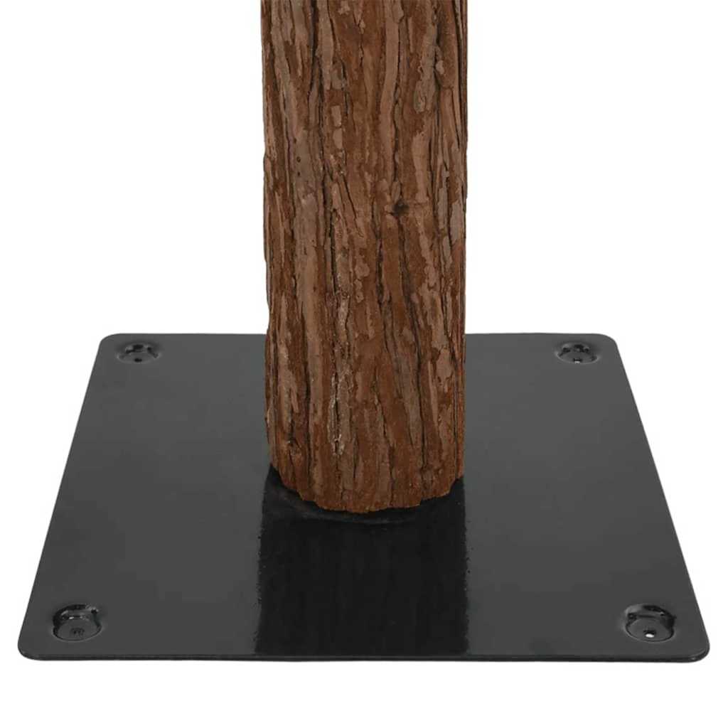 Slankt Juletræ Grøn 210 cm PVC og Massiv Fyrretræ