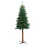 Slankt Juletræ Grøn 210 cm PVC og Massiv Fyrretræ
