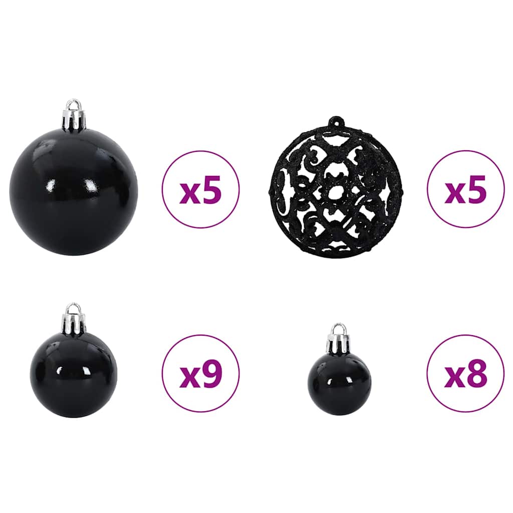 Slankt Juletræ Grøn 150 cm PVC og Massiv Fyrretræ