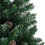 Slankt Juletræ Grøn 150 cm PVC og Massiv Fyrretræ