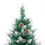 Slankt Juletræ Grøn 180 cm PVC og Massiv Fyrretræ