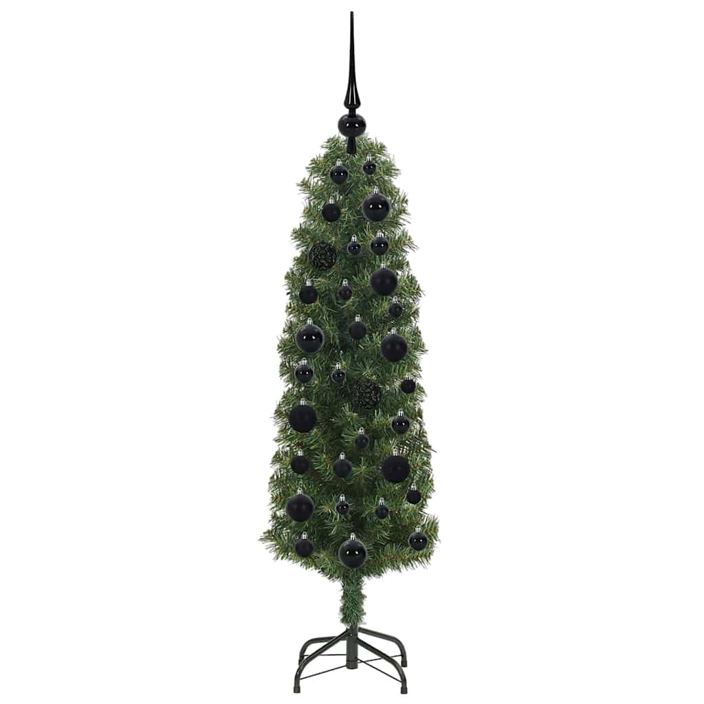 Kunstigt juletræ med stativ Grøn 120 cm PVC og Stål og Plastik