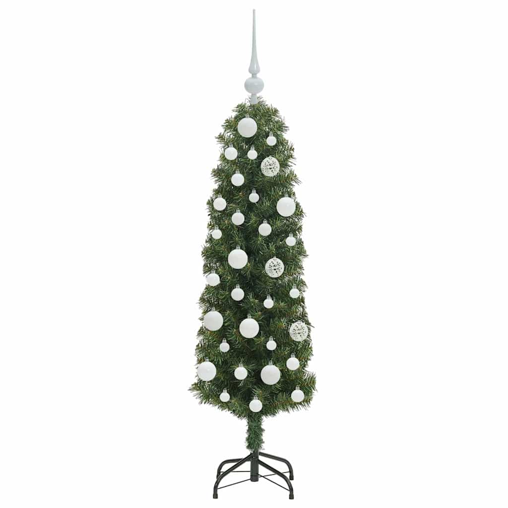 Kunstigt juletræ med stativ Grøn 120 cm PVC og Stål og Plastik