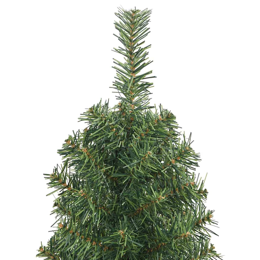 Kunstigt juletræ med stativ Grøn 150 cm PVC og Stål og Plastik