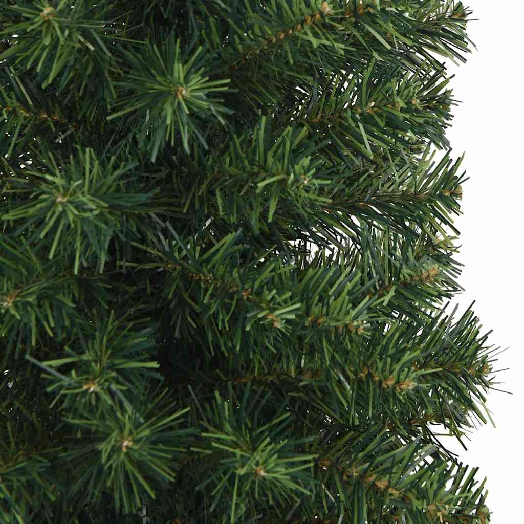 Kunstigt juletræ med stativ Grøn 210 cm PVC og Stål og Plastik