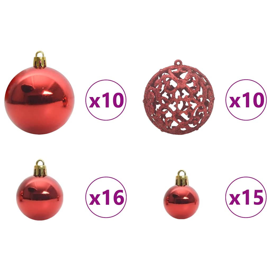 Kunstigt juletræ med stativ Grøn 240 cm PVC og Stål og Plastik