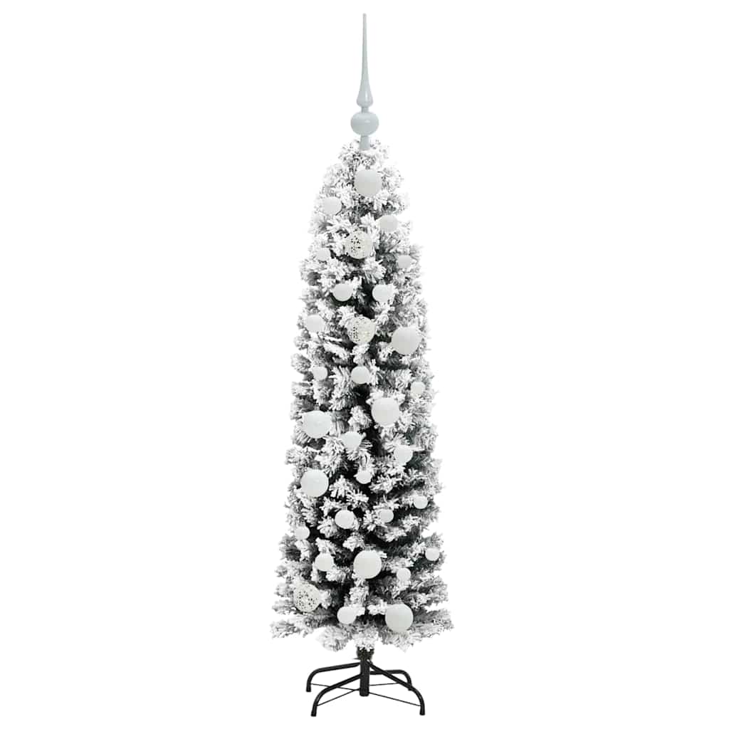 Kunstigt juletræ med stativ Grøn 120 cm PVC og Stål og Plastik