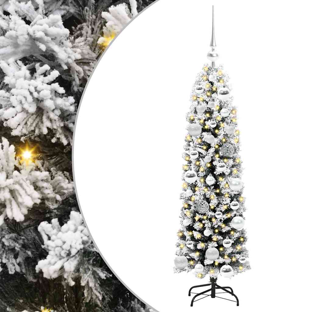 Kunstigt juletræ med stativ Grøn 120 cm PVC og Stål og Plastik