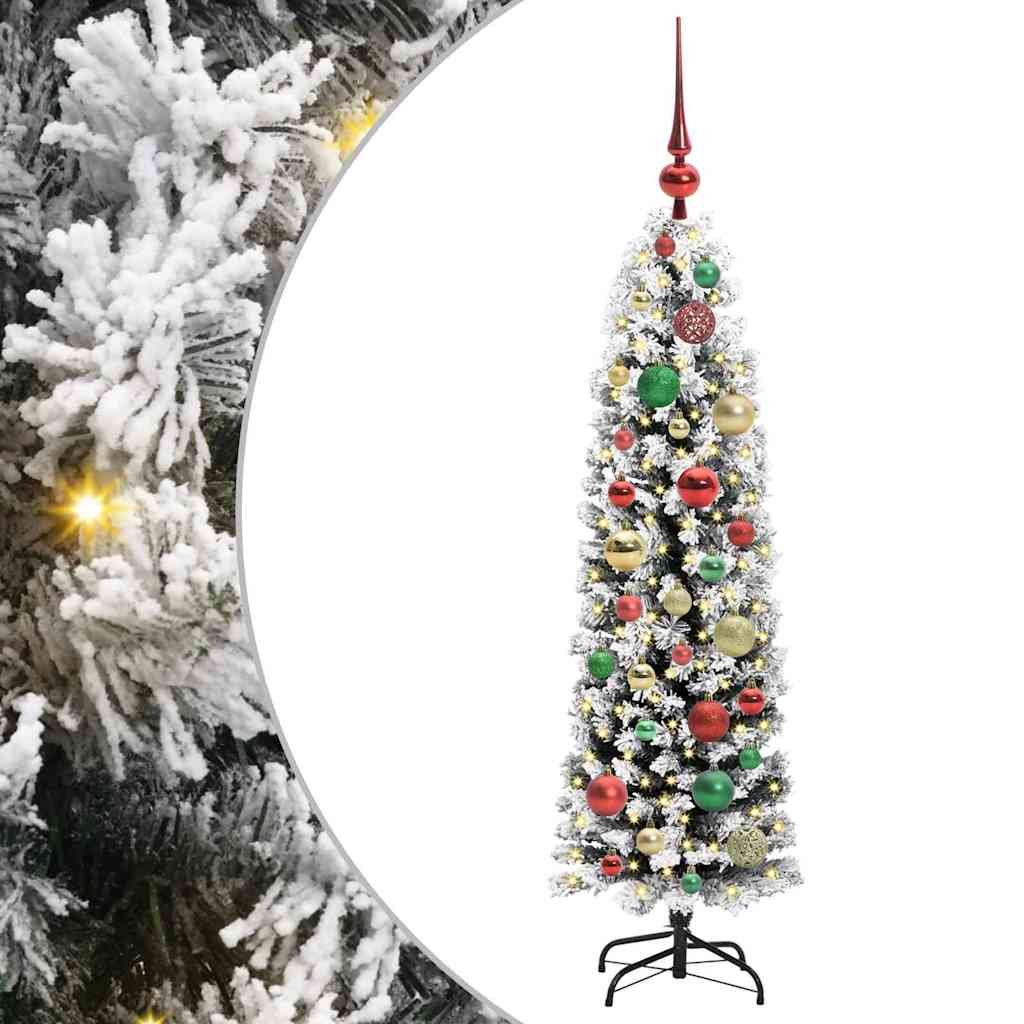 Kunstigt juletræ med stativ Grøn 120 cm PVC og Stål og Plastik
