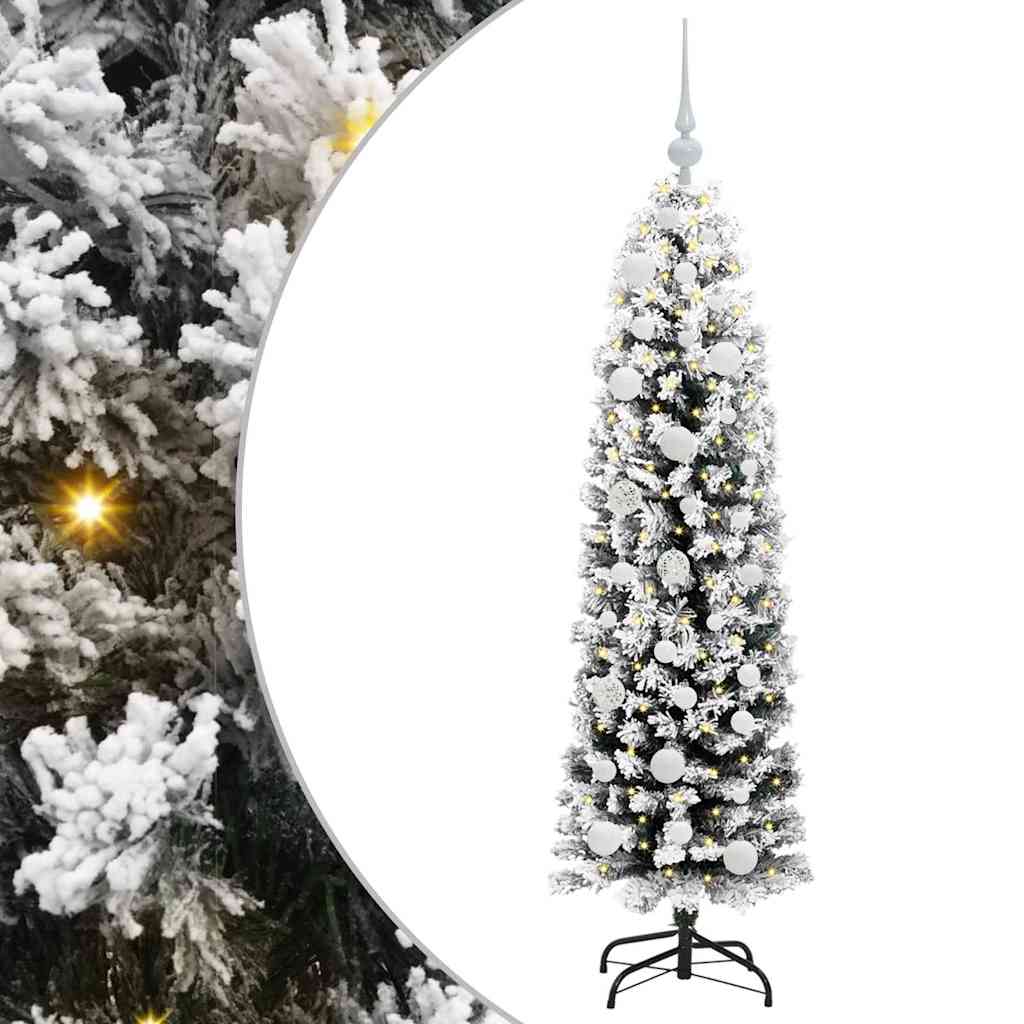 Kunstigt juletræ med stativ Grøn 150 cm PVC og Stål og Plastik