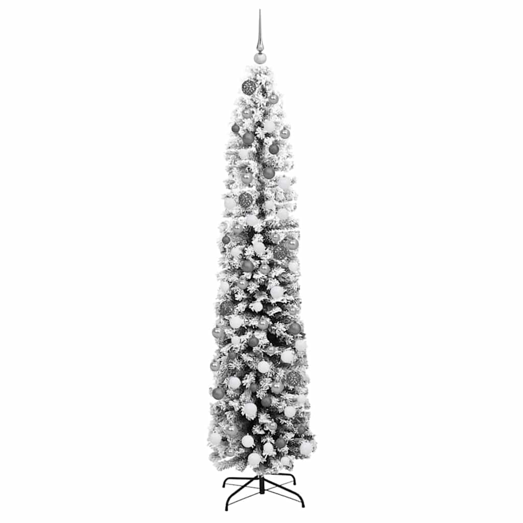 Kunstigt juletræ med stativ Grøn 180 cm PVC og Stål og Plastik
