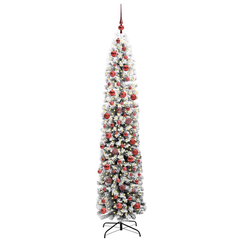 Kunstigt juletræ med stativ Grøn 180 cm PVC og Stål og Plastik