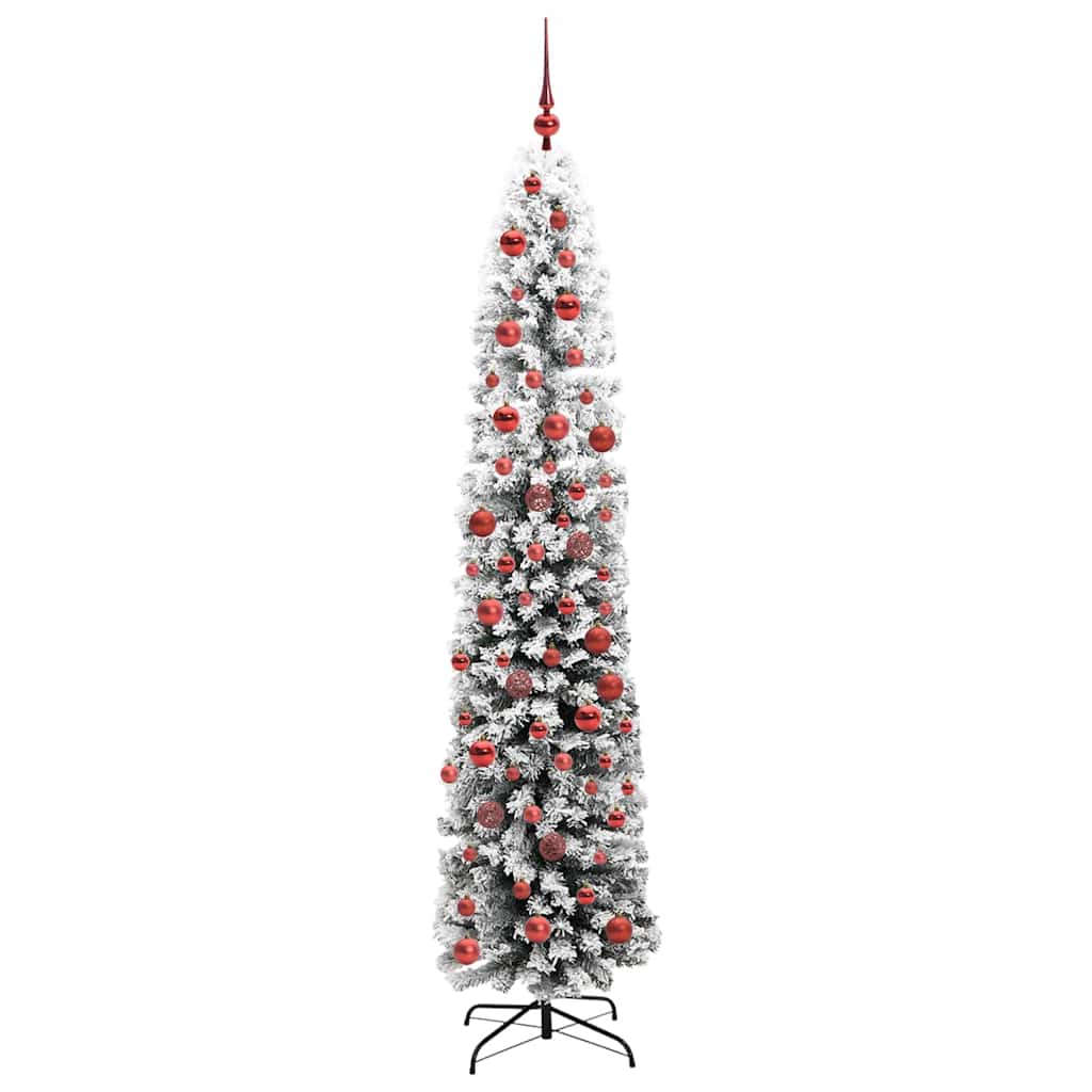 Kunstigt juletræ med stativ Grøn 180 cm PVC og Stål og Plastik