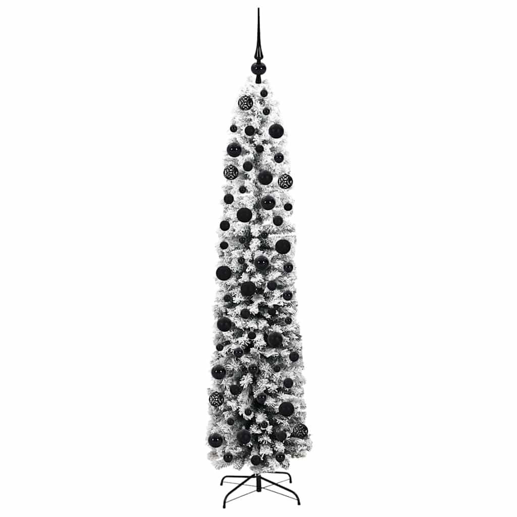 Kunstigt juletræ med stativ Grøn 180 cm PVC og Stål og Plastik