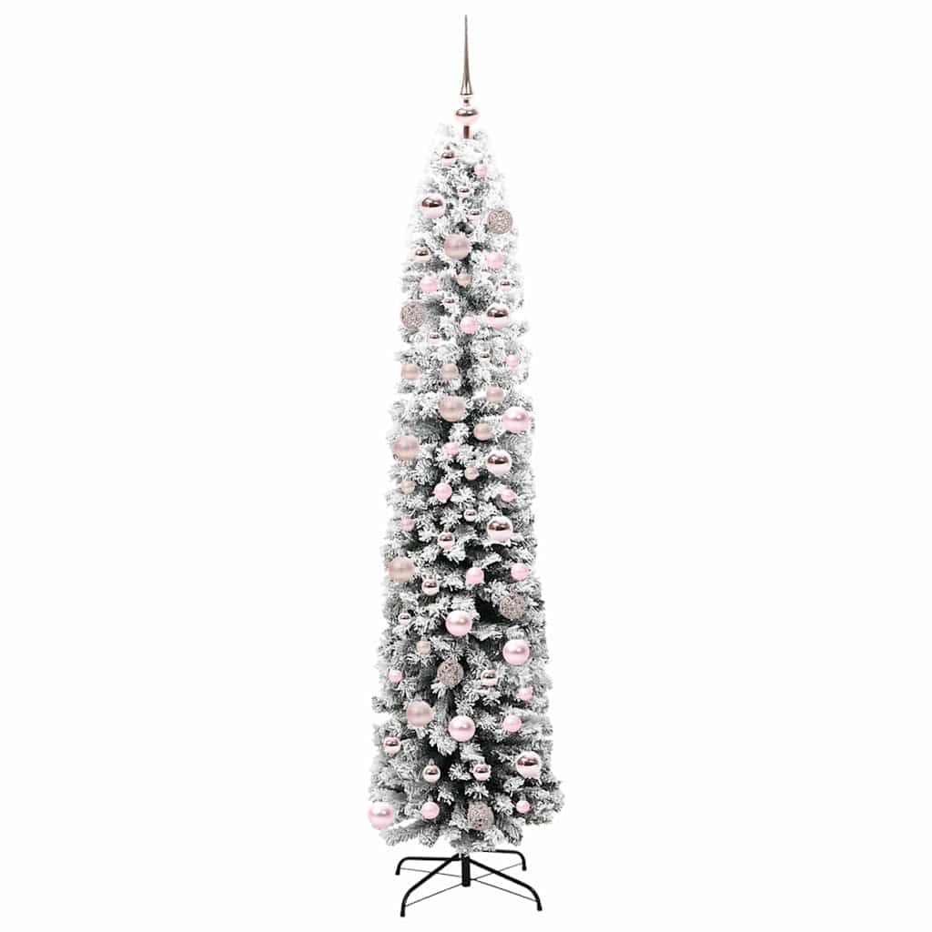 Kunstigt juletræ med stativ Grøn 180 cm PVC og Stål og Plastik