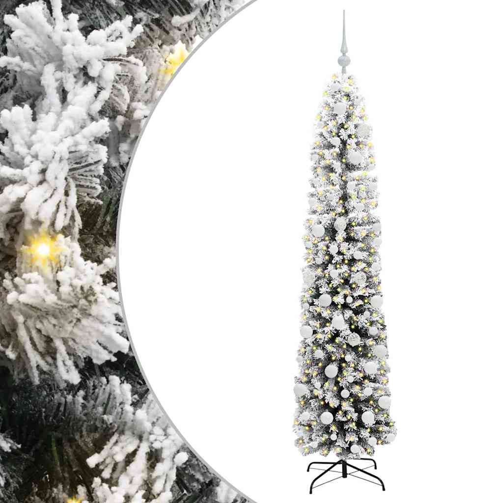 Kunstigt juletræ med stativ Grøn 180 cm PVC og Stål og Plastik