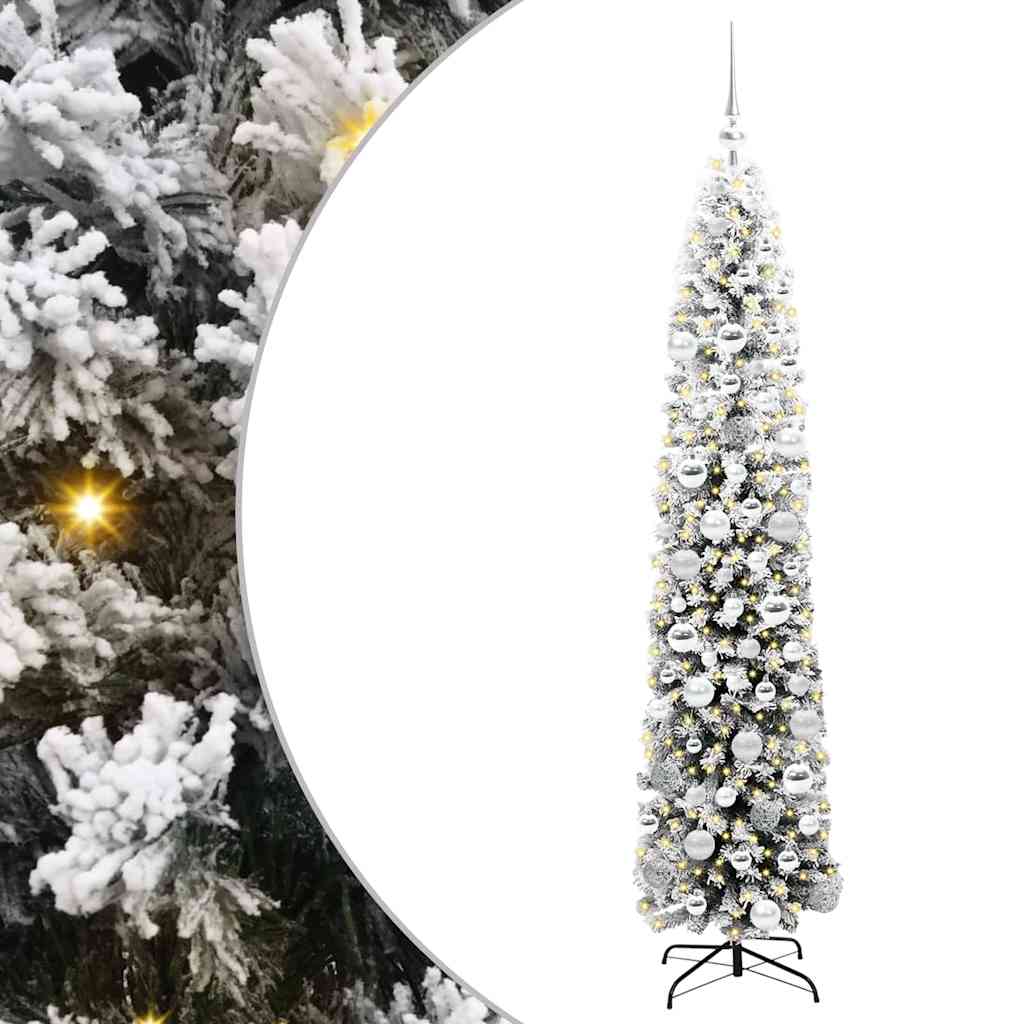 Kunstigt juletræ med stativ Grøn 180 cm PVC og Stål og Plastik